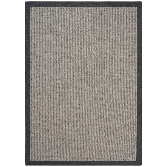 Cool Carpet Milano 666 Gray Wicker Textured Entrance Hall Carpet Bordered Kitchen Carpet Cut Carpet Istanbul