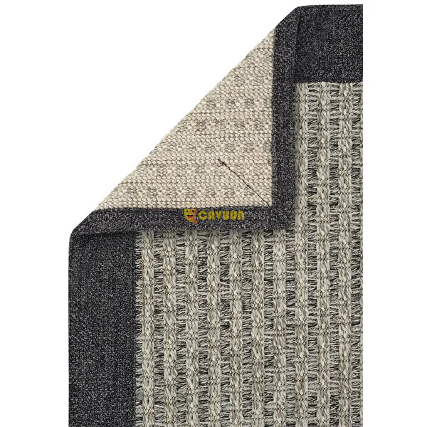 Cool Carpet Milano 666 Gray Wicker Textured Entrance Hall Carpet Bordered Kitchen Carpet Cut Carpet Istanbul - photo 5