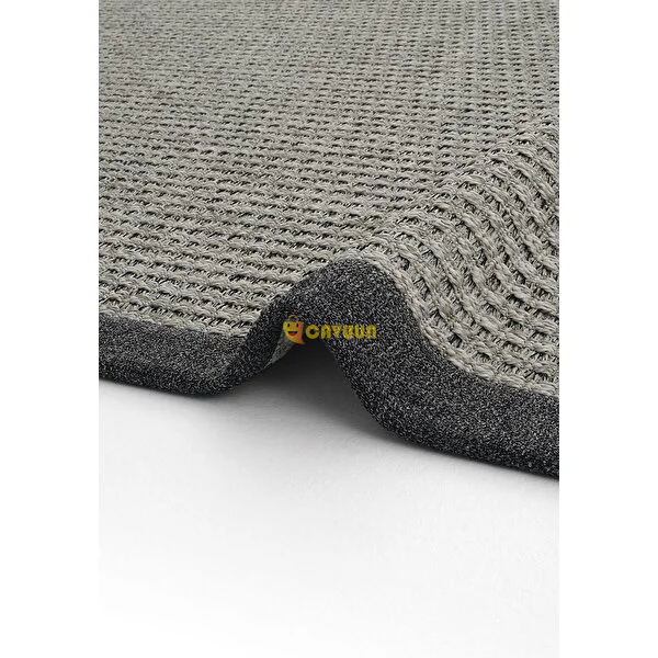 Cool Carpet Milano 666 Gray Wicker Textured Entrance Hall Carpet Bordered Kitchen Carpet Cut Carpet Istanbul - photo 6