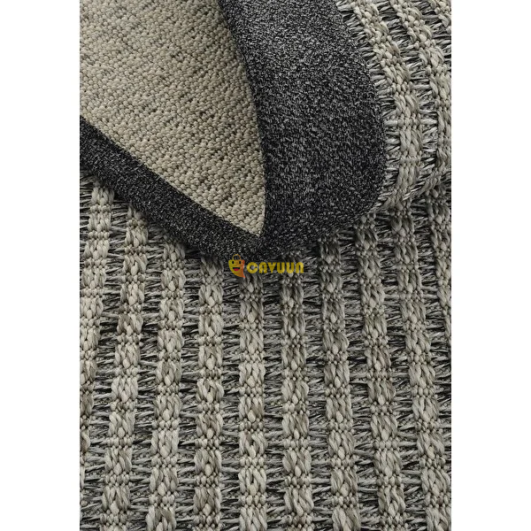 Cool Carpet Milano 666 Gray Wicker Textured Entrance Hall Carpet Bordered Kitchen Carpet Cut Carpet Istanbul - photo 8