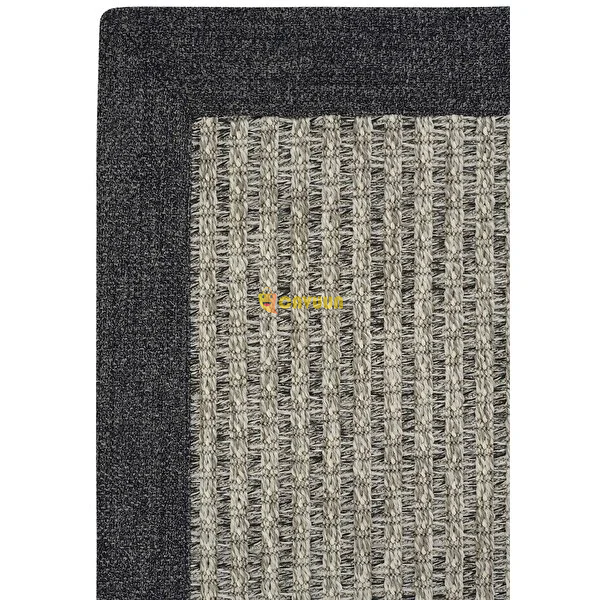 Cool Carpet Milano 666 Gray Wicker Textured Entrance Hall Carpet Bordered Kitchen Carpet Cut Carpet Istanbul - photo 4