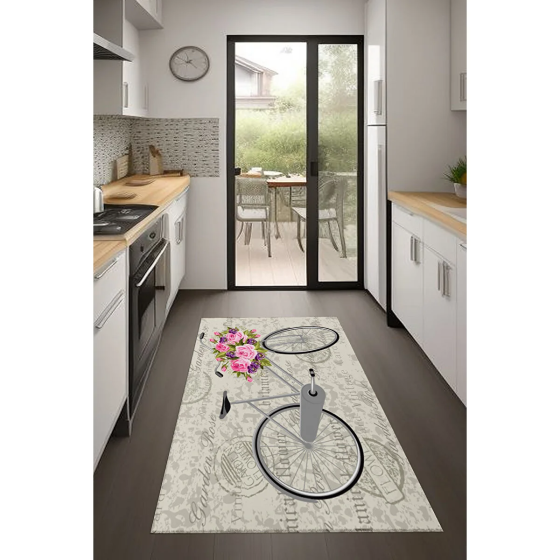 Comotex Non-Slip Based Washable Kitchen Rug; 100x150 cm Istanbul