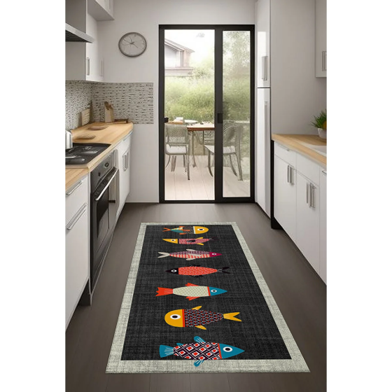 Comotex Non-Slip Based Washable Kitchen Rug; 180x280 cm Istanbul