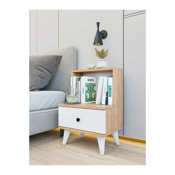 Montenero Nightstand Glossy White-marbella Nightstand with Drawers and Shelves Bedroom Walnut Istanbul