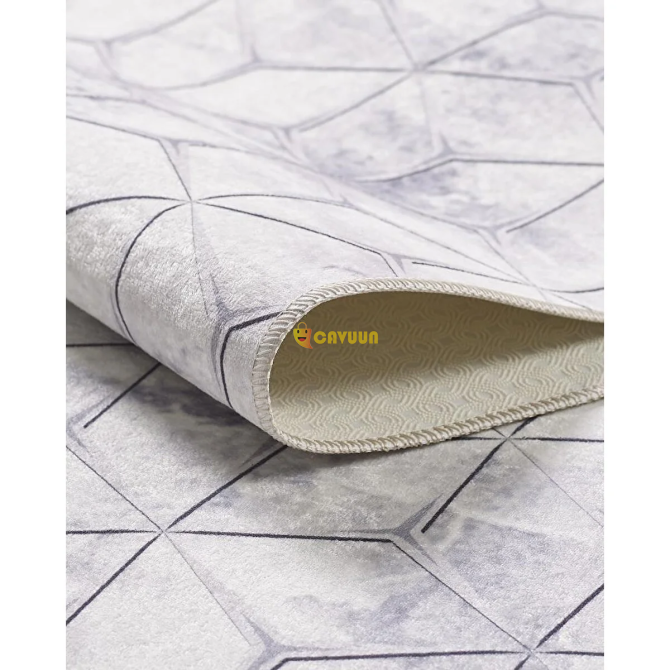 Ковер Carpettex Gray Tones Cube Tile Patterned Runner для кухни, гостиной, цифровой печати, моющийся Стамбул - изображение 8