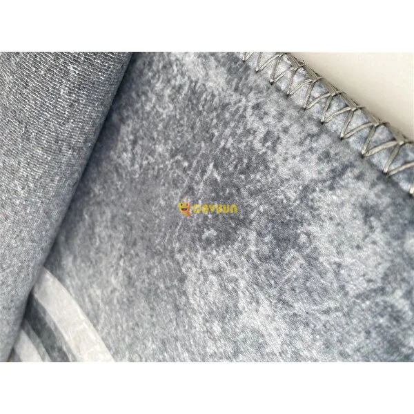 Carpettex Bamboo Carpet Living Room Carpet Pelt Plush Carpet Wave Patterned Gray Gold Colors Istanbul - photo 3