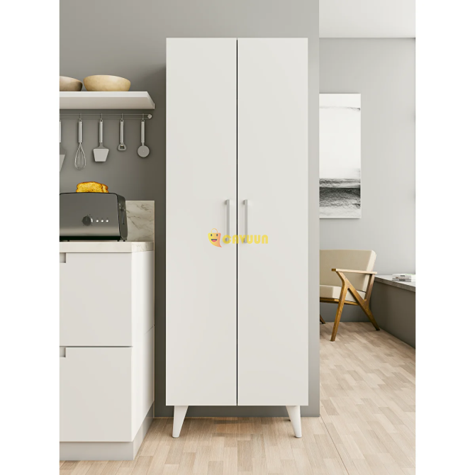 Montenero Multi-Purpose Cabinet Glossy White-marbella Pantry Cabinet Food Cabinet Kitchen Cabinet Istanbul - photo 2