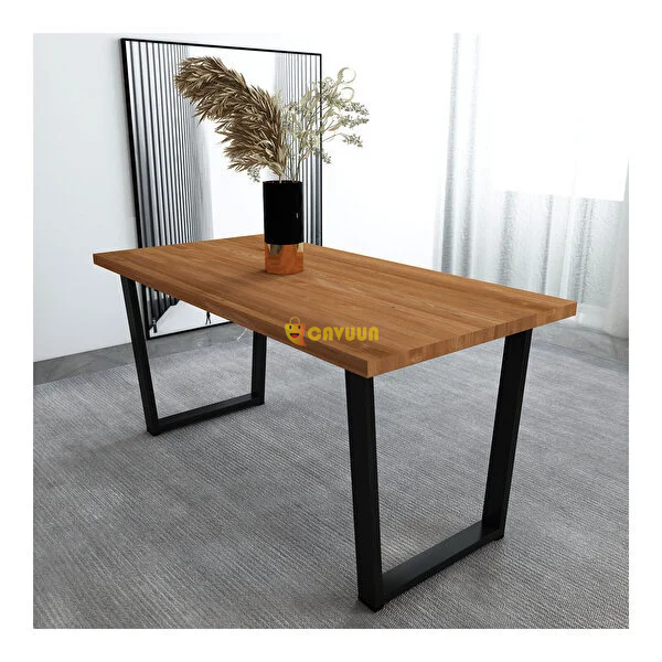 Woodesk Ilgın Solid Teak Color 180x80 Dining Table Cpt7220-180 180x80 cm Istanbul - photo 2