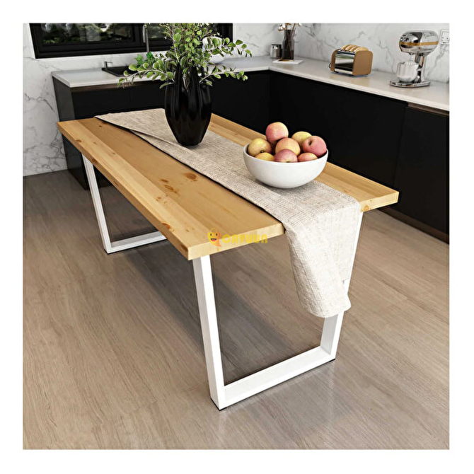 Woodesk Tuana Solid Natural Color Dining Table 140x70, Cpt7297-140 140x70 cm Istanbul - photo 3