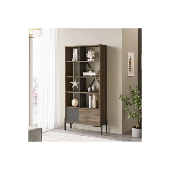 L'occi Concept Sahara Covered Bookcase Metal Legs Coffee-anthracite Sh1-ca Стамбул