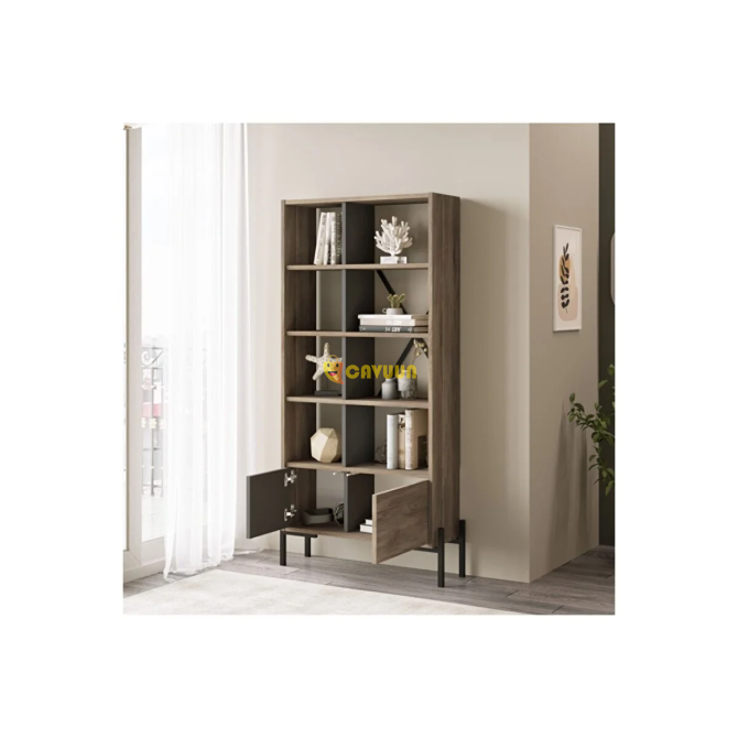 L'occi Concept Sahara Covered Bookcase Metal Legs Coffee-anthracyt Sh1-ca Стамбул - изображение 3