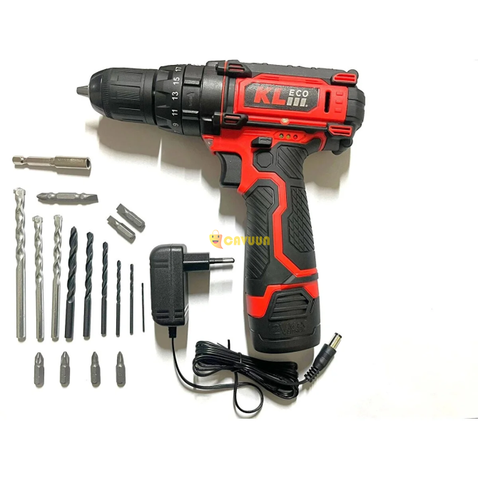 KL Eco Ke2220dm-db 12 Volt 2.0 Ampere Li-ion Rechargeable Impact Driver / Drill with Double Battery Istanbul - photo 2