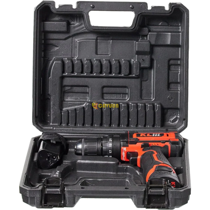 KL Eco Ke2220dm-db 12 Volt 2.0 Ampere Li-ion Rechargeable Impact Driver / Drill with Double Battery Istanbul - photo 3