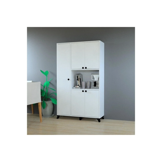 Mobilique Oslo Kitchen Cabinet White-white Istanbul