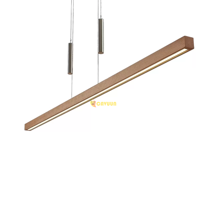 Wooden LED beam pendant lamp Tamlin, beech colored Gazimağusa - photo 3