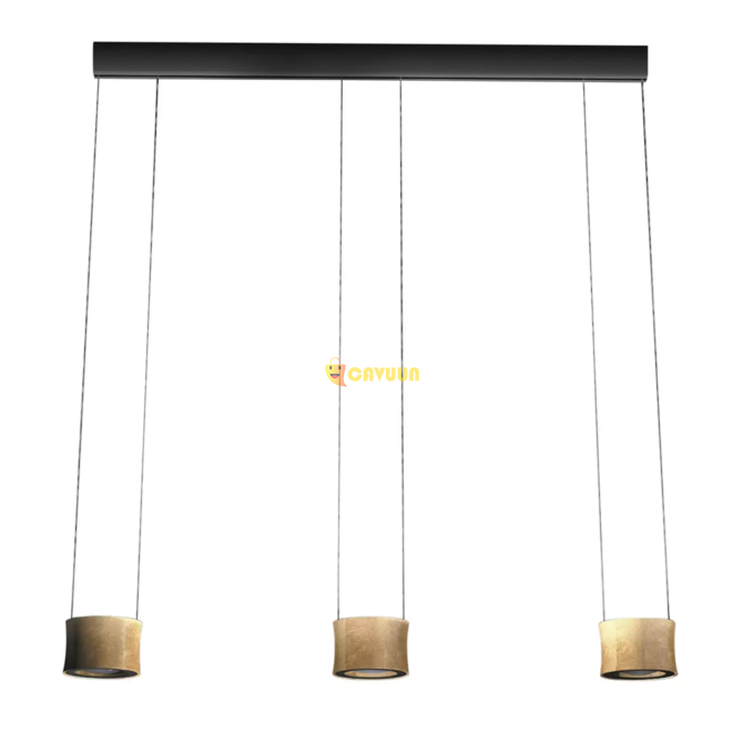 Bankamp Impulse LED pendant lamp 3-lamps gold Gazimağusa - photo 3