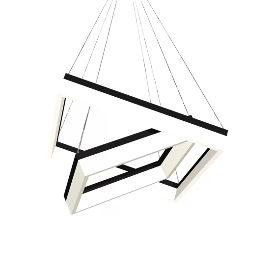 Nero pendant lamp, plastic, black, 2-lamp, 80 W Gazimağusa