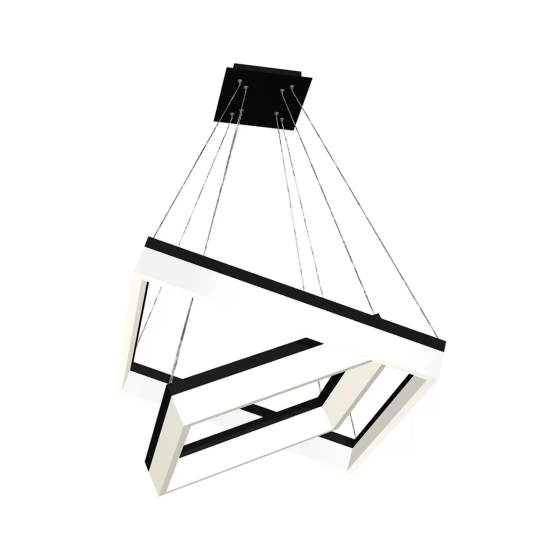 Nero pendant lamp, plastic, black, 2-lamp, 80 W Gazimağusa