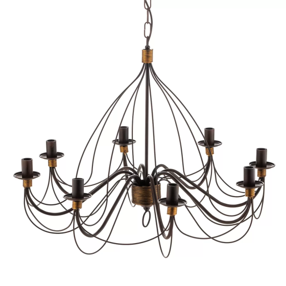 Chandelier FIAMMA Marrone 8-lamps without shade Gazimağusa