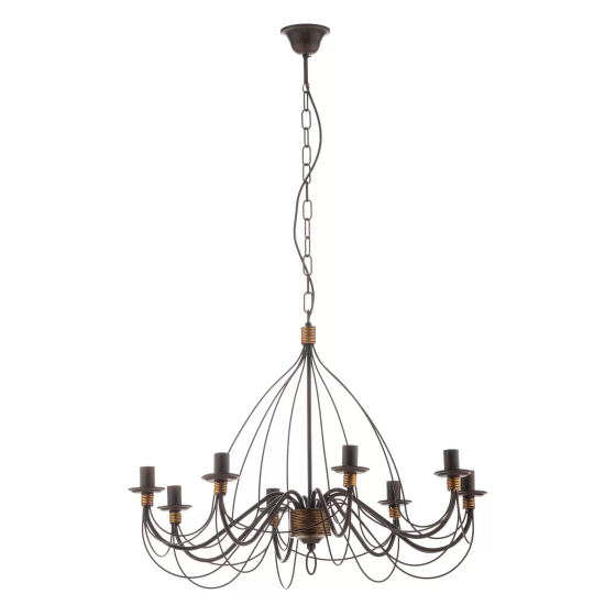 Chandelier FIAMMA Marrone 8-lamps without shade Gazimağusa