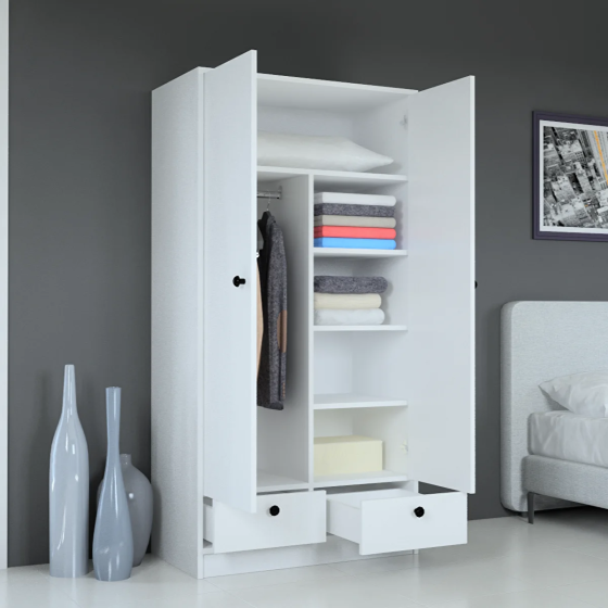 Mobilique Athens Wardrobe White Istanbul