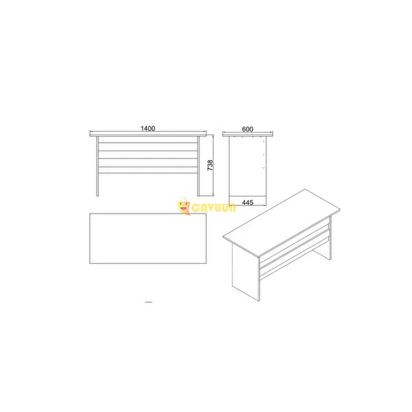 L'occi Concept Diego A 140 Cm Office Desk White Istanbul - photo 5