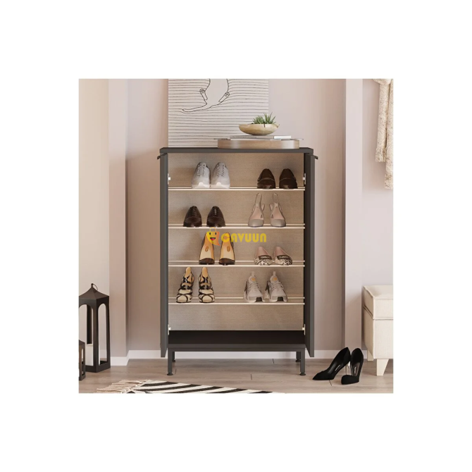 L'occi Concept Sleek 72 cm Shoe Rack with Metal Legs and 5 Shelves Anthracite Sk1-an Istanbul - photo 5