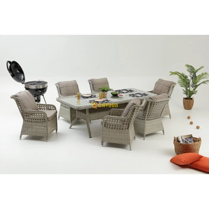 Divona Home Genoa Garden Table Set for 6 People Istanbul - photo 2