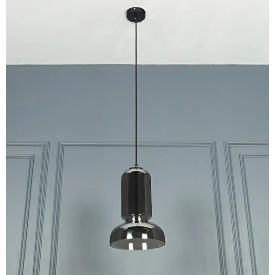 Heka Sirius Single Smoke Glass Chandelier Istanbul