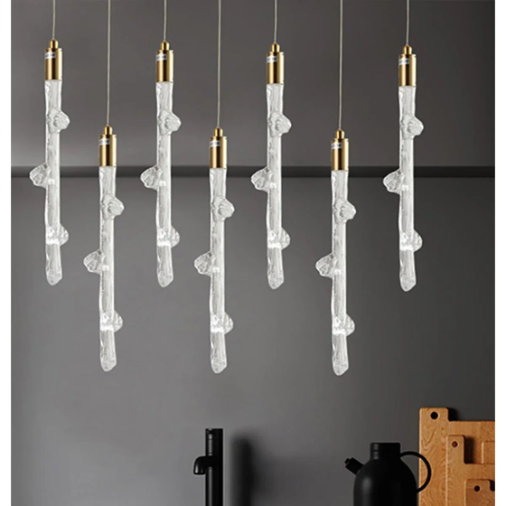 Heka Varda Single Transparent Pendant Lamp Стамбул