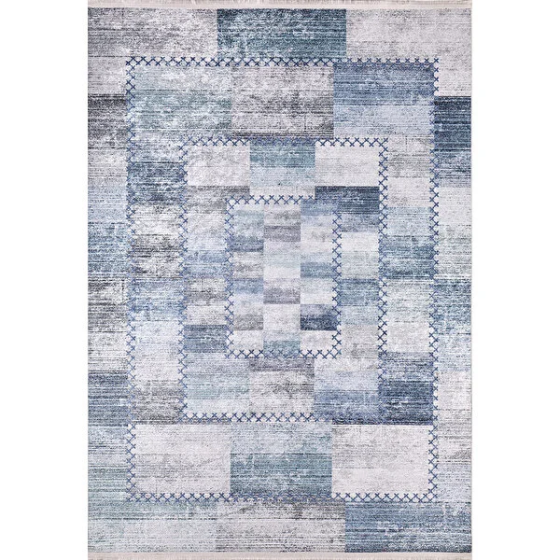 Carpet Workshop Modern Blue Digital Printing Hypoallergenic Non-Slip Based Carpet Runner Стамбул