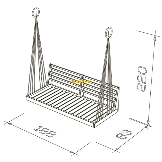 Soylu Group Wooden Swing Mome, 180 cm Istanbul - photo 2