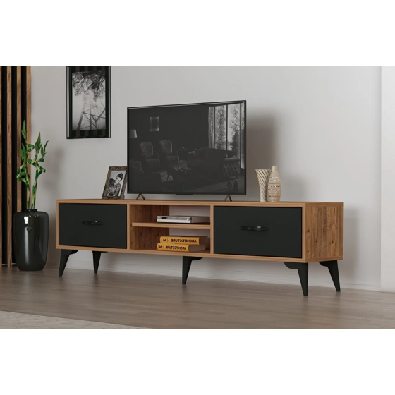 Simurg Furniture Simurg TV Stand 140 Cm Atlantic Pine Anthracite Istanbul