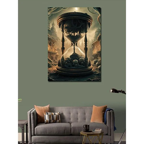 Tablomega Canvas Print Skull Hourglass 100x140 cm Istanbul