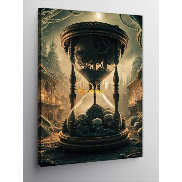 Tablomega Canvas Print Skull Hourglass 100x140 cm Istanbul - photo 1