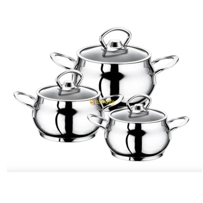 Bambum Rose 6 Piece Deep Sphere Cookware Set - Inox Istanbul - photo 1