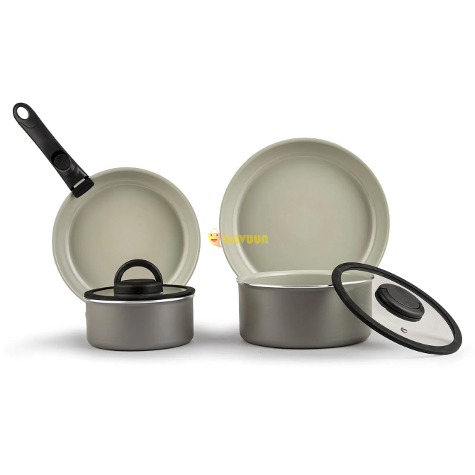 Moneta Melodia Mini Space 7 Piece Pots and Pans Set - Gray Istanbul - photo 2