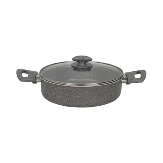 Mehtap Granite Karniyarık Pot - Gray - 24 cm Стамбул