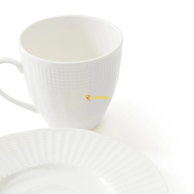 Kütahya Porcelain Bone İlay 12 Piece Coffee Cup Set - White - 100 ml Istanbul - photo 4