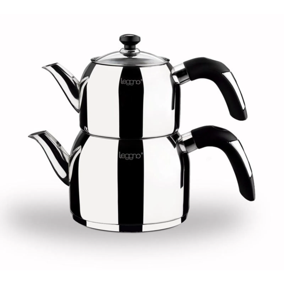 Leggno Pure Teapot - Silver - 1 lt + 2 lt Стамбул