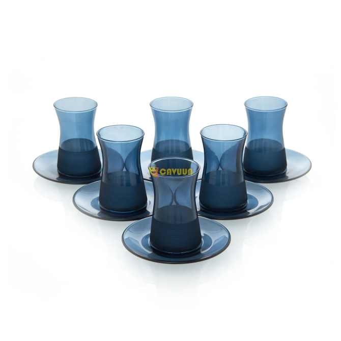 Rakle Matte 12 Piece Tea Set - Blue - 132 ml Istanbul - photo 2