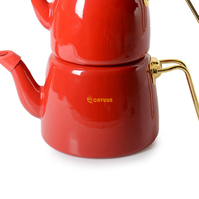 İpek Enamel Teapot - Red Istanbul - photo 3