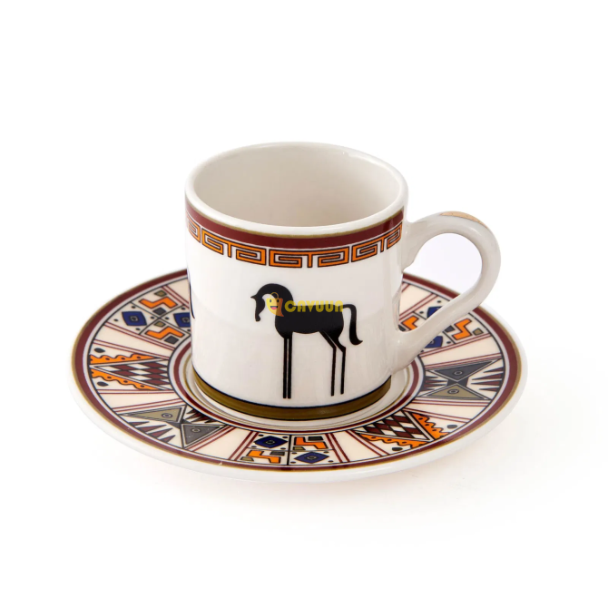 Porsima Horse 12 Piece Coffee Cup Set - Colorful - 100 ml Istanbul - photo 5