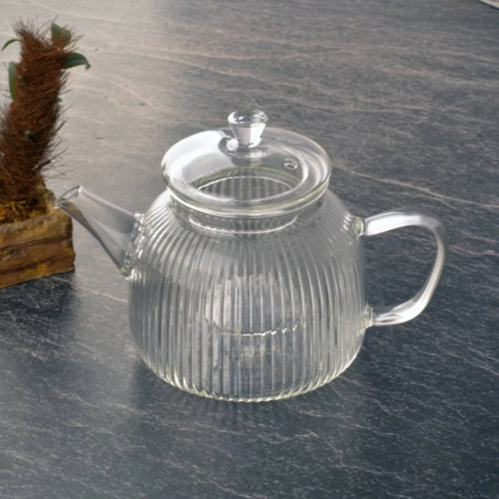 Tohana Glass Teapot with Strainer - Transparent - 600 ml Стамбул