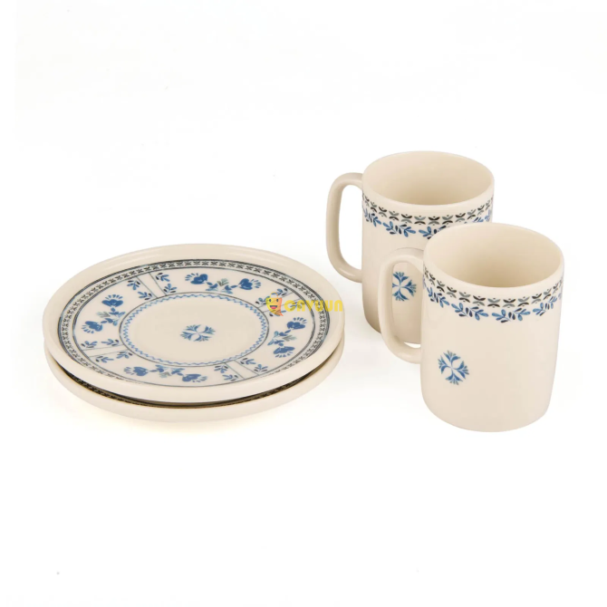 Tulu Porcelain Santorini 4 Piece Coffee Cup Set - Colorful Istanbul - photo 3