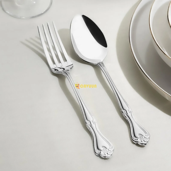 Nehir Satin 30 Piece Cutlery Set - Silver Istanbul - photo 2