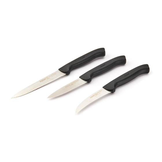 Pirge Ecco 3-Piece Daily Use Knife Set - Black Istanbul