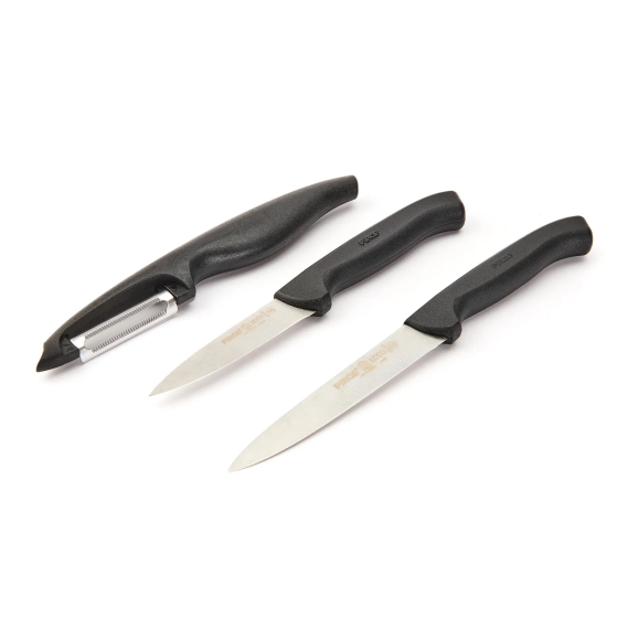 Pirge Ecco 3-Piece Daily Use Knife Peeler Set - Black Стамбул