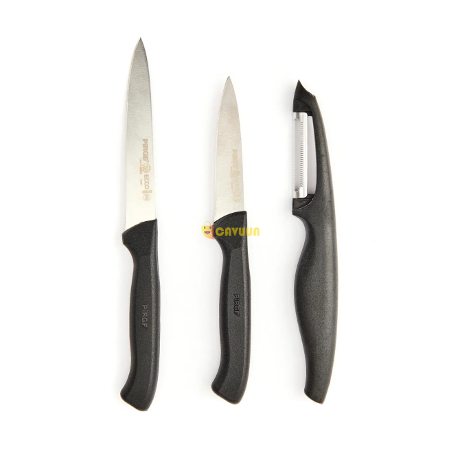 Pirge Ecco 3-Piece Daily Use Knife Peeler Set - Black Istanbul - photo 3