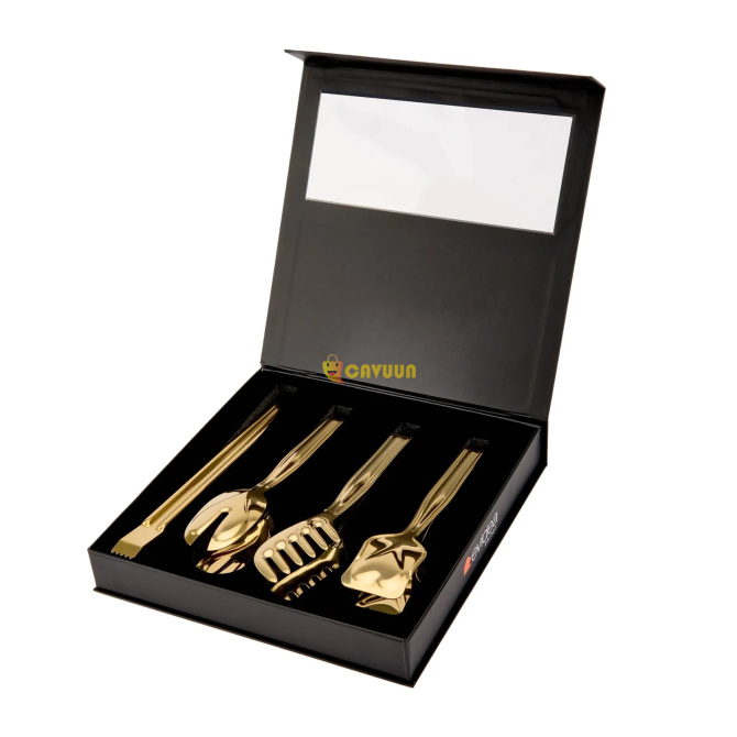 Evidea Kitchen 4-Piece Tongs Service Set - Gold Istanbul - photo 2